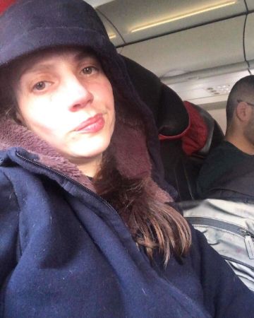 Neta Riskin travelling for her shooting. 